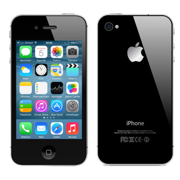 Forza Refurbished Apple iPhone 4S Single SIM 32GB Black smartphone