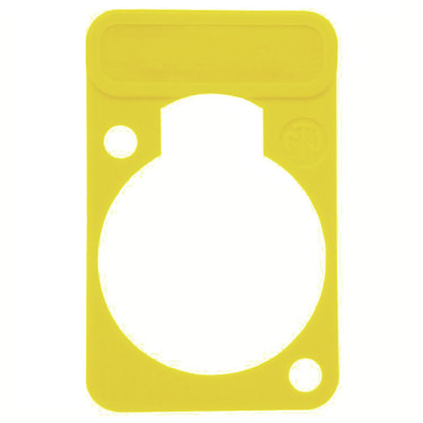 Neutrik DSS-4 Yellow switch plate/outlet cover