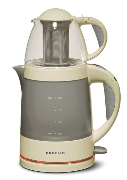 Profilo CM22007 2L 1785W Grey,Ivory,Transparent electrical kettle