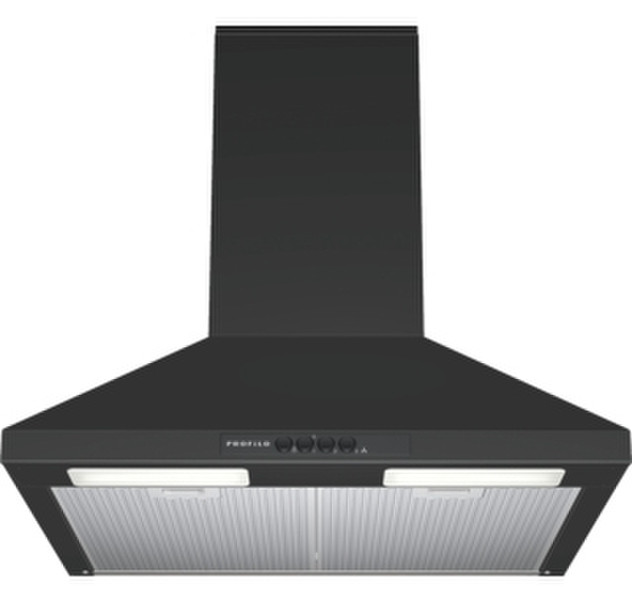 Profilo DVP6R460 Wall-mounted 390m³/h Black cooker hood