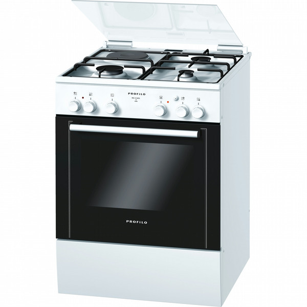 Profilo FRS3110ETL Freistehend Combi hob A Schwarz, Weiß Küchenherd