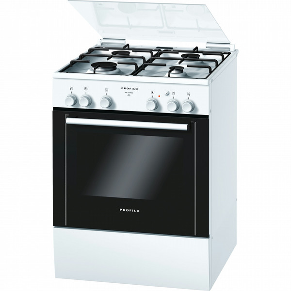 Profilo FRS3110GTL Freistehend Gas hob A Schwarz, Weiß Küchenherd