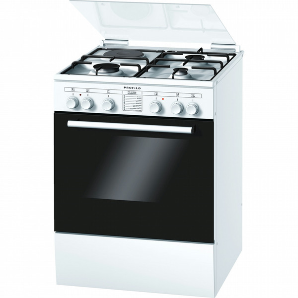 Profilo FRS3210EML Freistehend Combi hob A Schwarz, Weiß Küchenherd