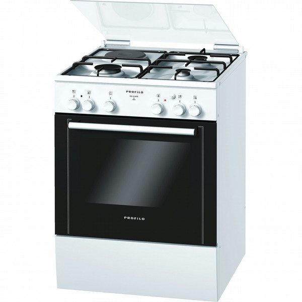 Profilo FRS3210ETD Отдельностоящий Combi hob A Черный, Белый кухонная плита