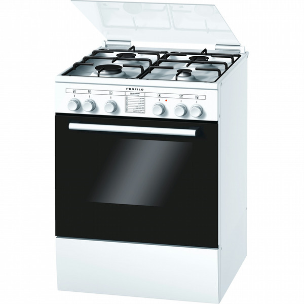 Profilo FRS3210GMD Отдельностоящий Gas hob A Черный, Белый кухонная плита