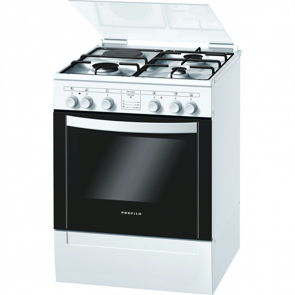 Profilo FRS4110ETL Freestanding Combi hob A Black,White cooker