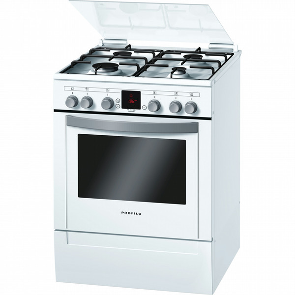 Profilo FRS4111GSL Freestanding Gas hob A Grey,White cooker