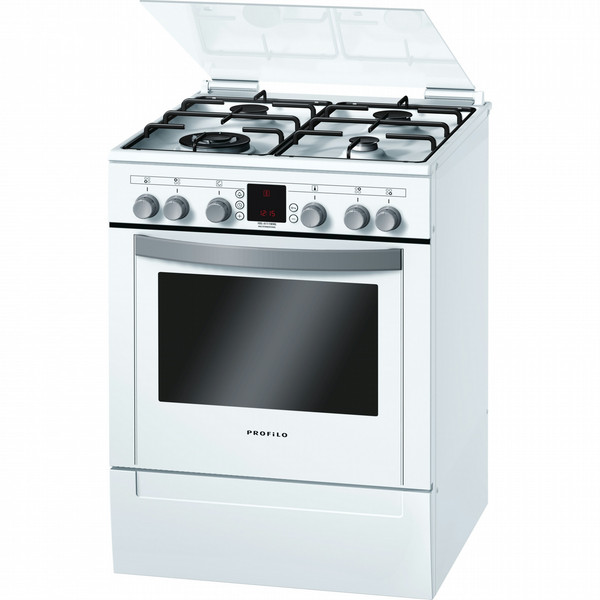 Profilo FRS4111WML Freestanding Gas hob A Grey,White cooker
