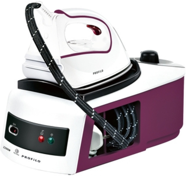 Profilo UBS1601 750W 1L Ceramic soleplate Cherry,White steam ironing station