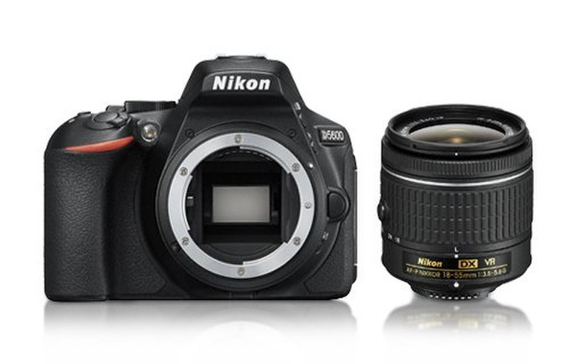Nikon D5600 + AF-P DX 18-55mm G VR 24.2MP CMOS 6000 x 4000pixels Black