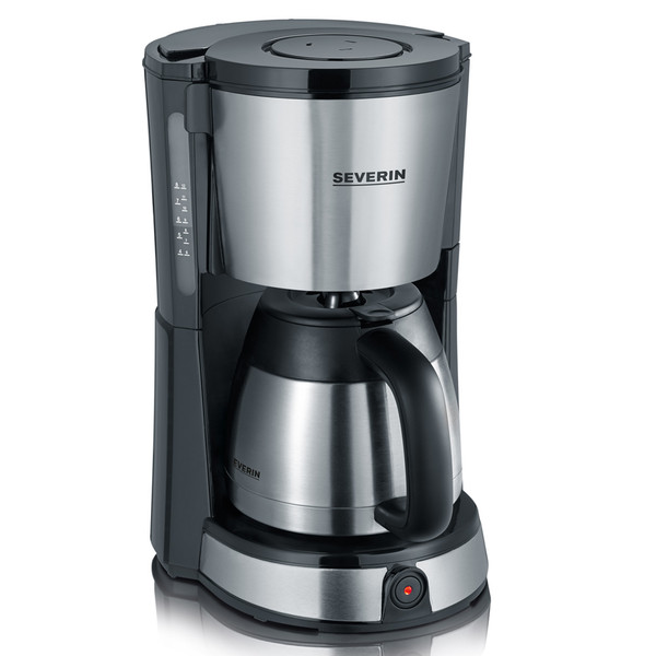 Severin Select Drip coffee maker 8cups Black,Stainless steel