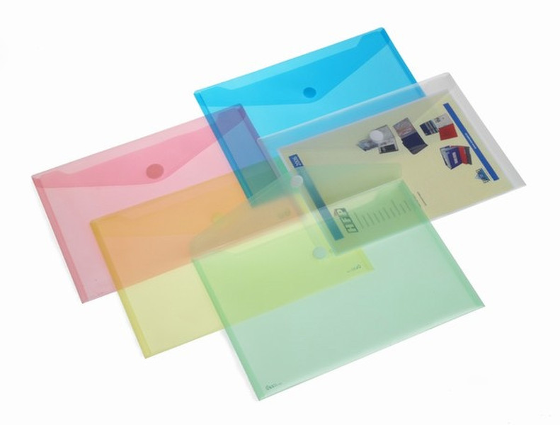 HFP Envelope Horizontal A4 Transparent Blue Полипропилен (ПП) Синий