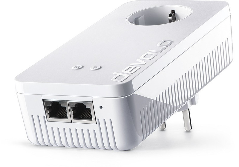 Devolo dLAN 1200+ Multimedia Power Kit 1200Мбит/с Подключение Ethernet Wi-Fi Белый PowerLine network adapter