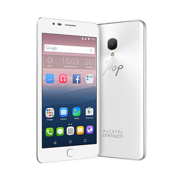 Alcatel POP UP Dual SIM 4G 16GB Weiß Smartphone