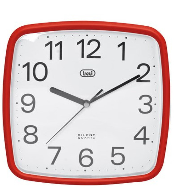 Trevi OM 3305 Mechanical wall clock Square Red