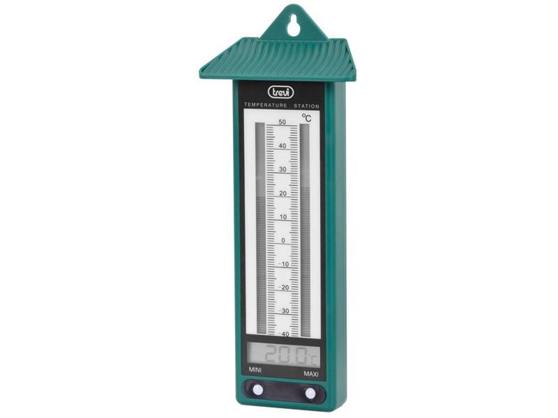 Trevi TE 3008 Indoor/outdoor Electronic environment thermometer Green