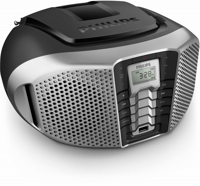 Philips PX3225BX/78 5Вт Черный, Cеребряный домашний музыкальный центр