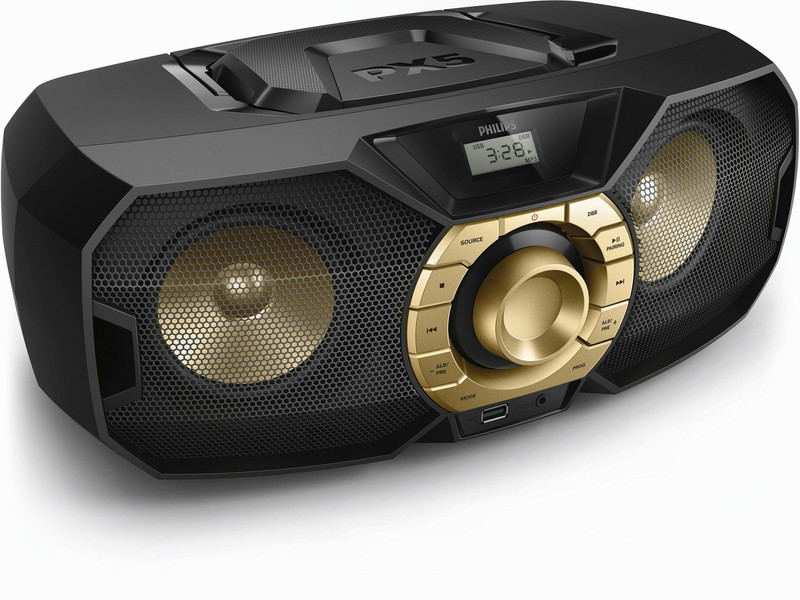 Philips PX5112TX/78 2W Black,Gold home audio set