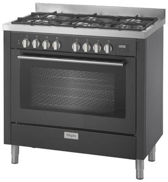 Pelgrim NF960MATA Freestanding Gas hob A Anthracite cooker