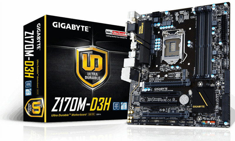 Gigabyte GA-Z170M-D3H Intel Z170 LGA1151 Micro ATX motherboard