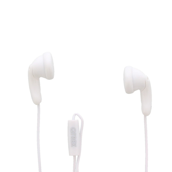 Qtrek QTRHPI00002 In-ear Binaural Wired White mobile headset