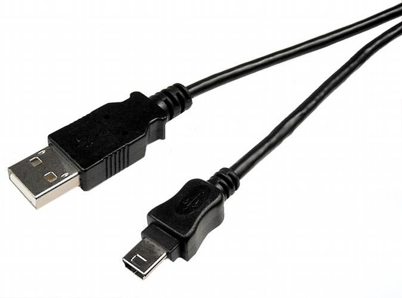 Cables Unlimited USB2.0 - mini USB 5pin 3м Черный кабель USB