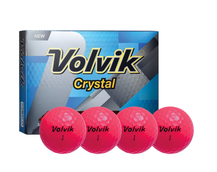 Volvik Crystal 12шт Розовый мяч для гольфа