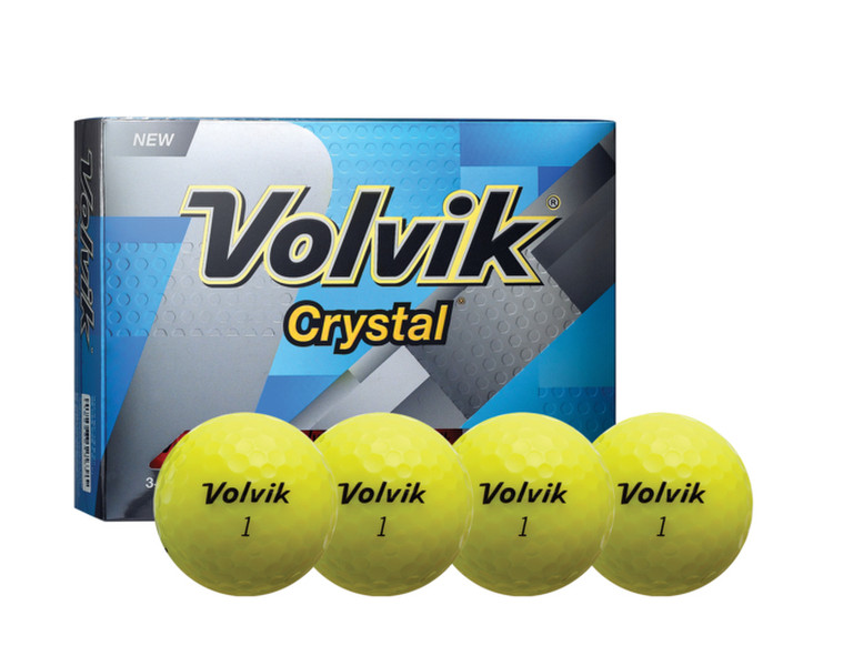 Volvik Crystal 12шт Желтый мяч для гольфа