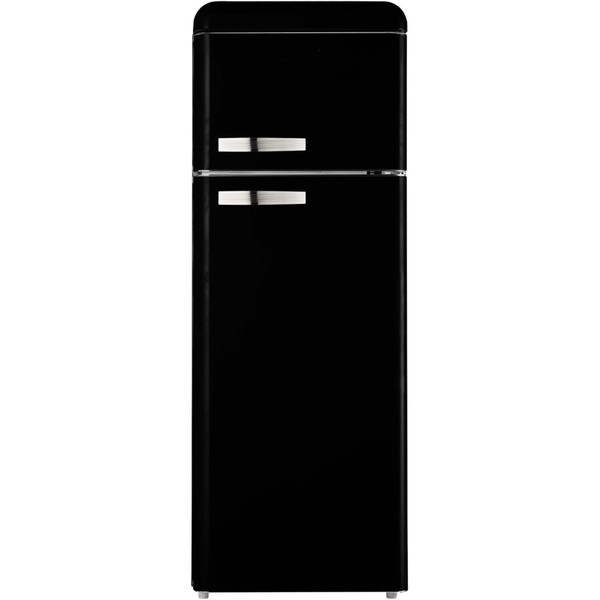 DAYA DDPV-208HTN Freestanding 168L 40L A+ Black fridge-freezer