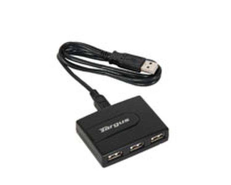 Targus 2.0 USB 4 Port Hub Черный хаб-разветвитель