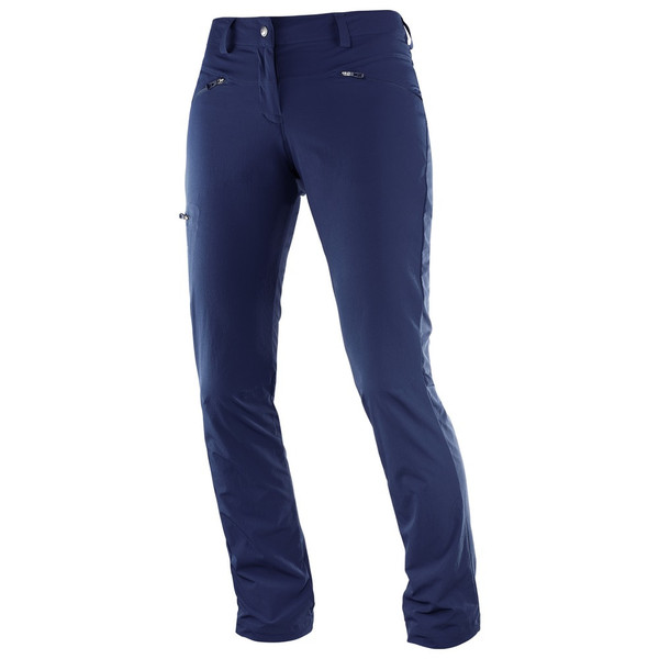Salomon WAYFARER PANT W Универсальный Женский Ткань Синий штаны для зимних видов спорта