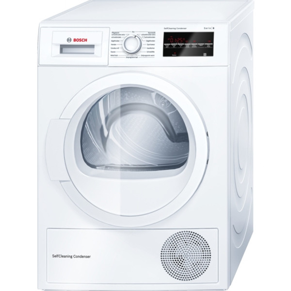 Bosch Serie 6 WTW85430 Отдельностоящий Фронтальная загрузка 8кг A++ Белый сушилка для белья