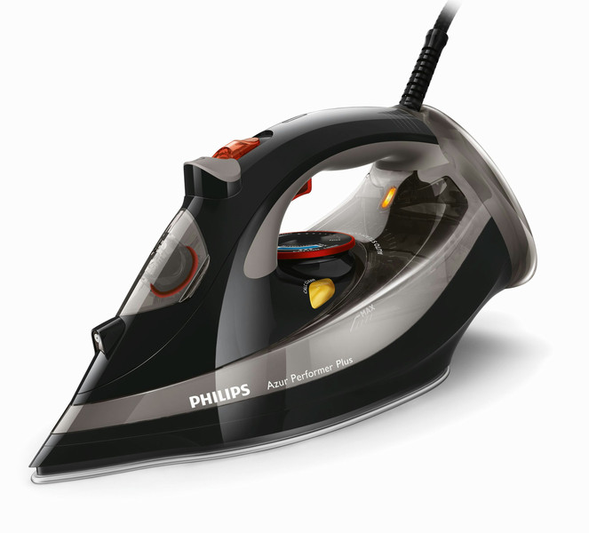 Philips Azur Performer Plus GC4526/86 Steam iron T-ionicGlide soleplate 2400W Black,Grey iron