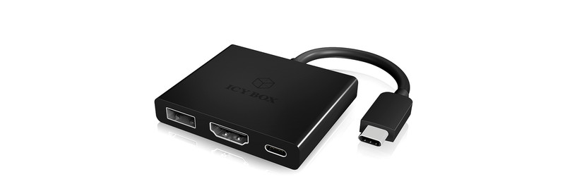 ICY BOX IB-DK4031-CPD USB 3.0 (3.1 Gen 1) Type-C Schwarz