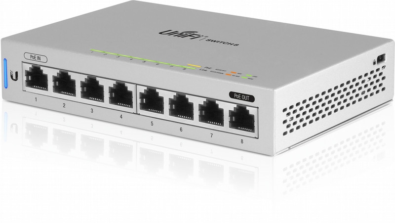 Ubiquiti Networks UniFi Switch 8 Managed Gigabit Ethernet (10/100/1000) Power over Ethernet (PoE) Grey