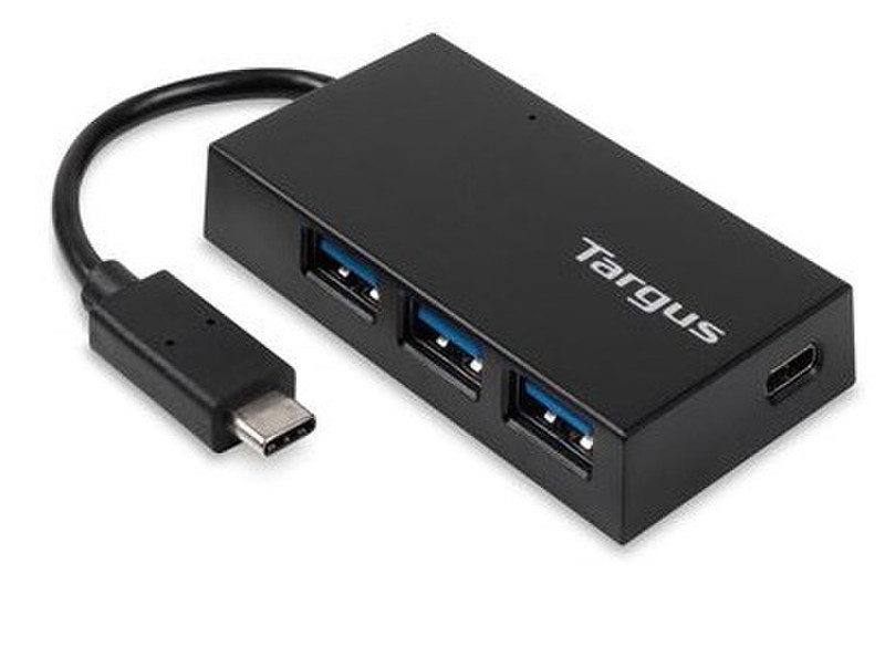 Targus ACH922EU USB 3.0 (3.1 Gen 1) Type-C 5000Мбит/с Черный хаб-разветвитель