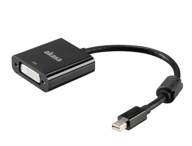 Akasa AK-CBDP16-20BK Mini DisplayPort DVI-I Черный кабельный разъем/переходник