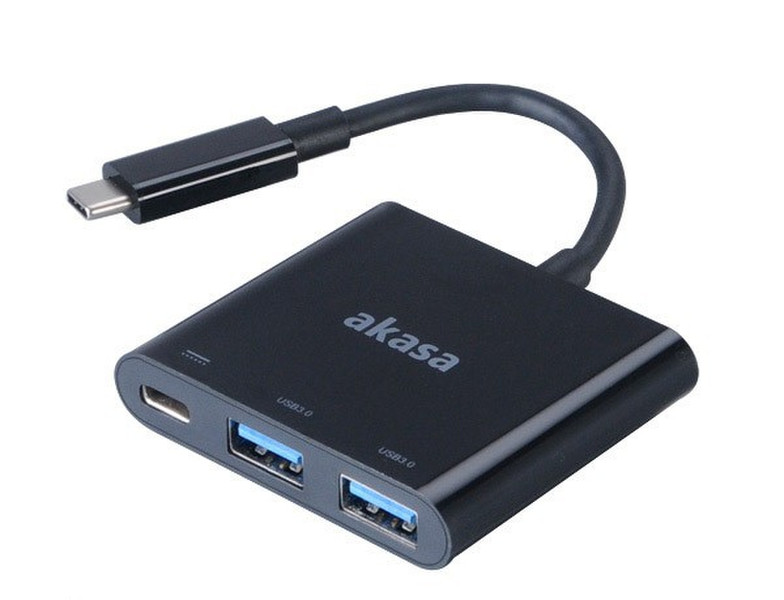Akasa AK-CBCA08-15BK USB Type-C 2 x USB 3.0, 1 x USB Type-C Черный кабельный разъем/переходник