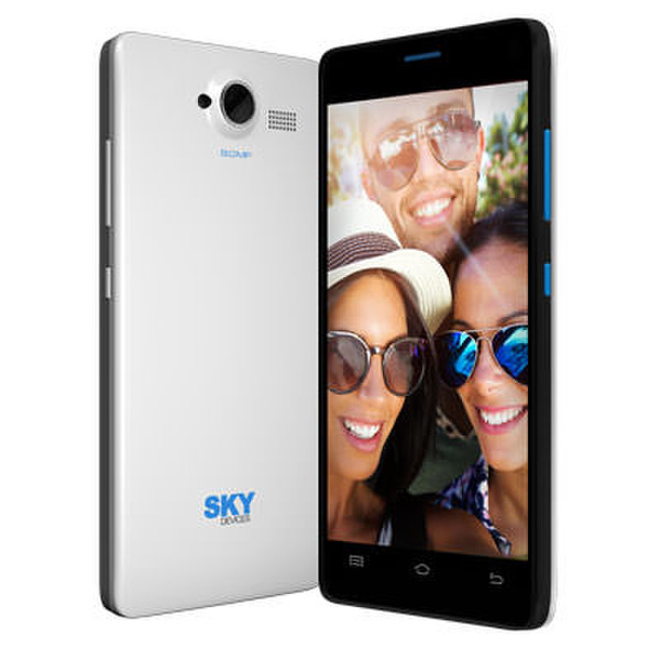 Sky 5.0W Dual SIM 4GB White smartphone