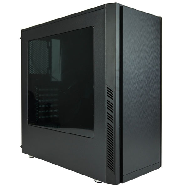 MS-Tech CA-0335 Midi-Tower Black computer case