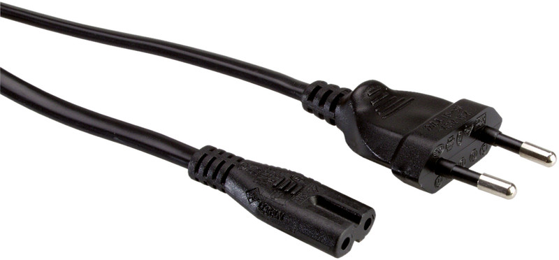 ROLINE 19.07.2073 3m CEE7/16 C7 coupler Black power cable