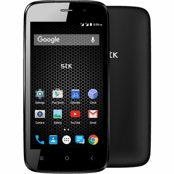 STK Storm 4 Две SIM-карты 4G 8ГБ Черный смартфон