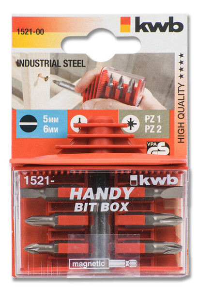kwb 152500 6pc(s) screwdriver bit