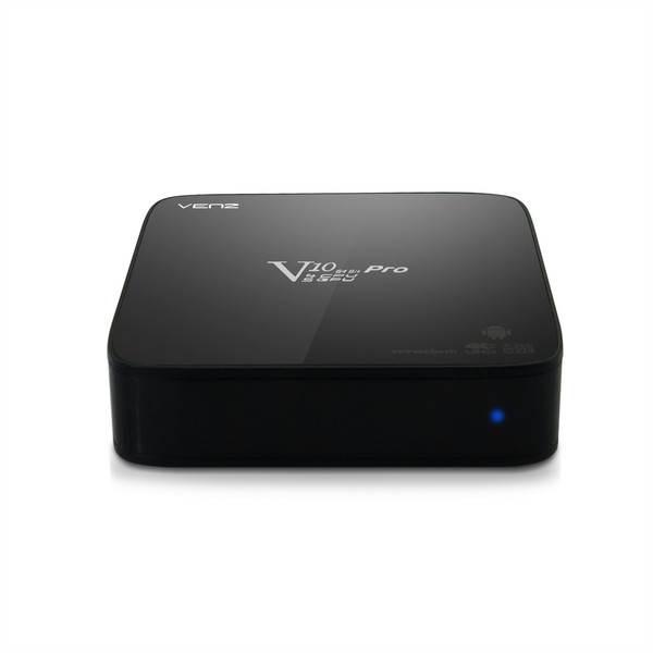 Venz Technology V10 PRO 4K Ultra HD 16GB Wi-Fi Black Smart TV box