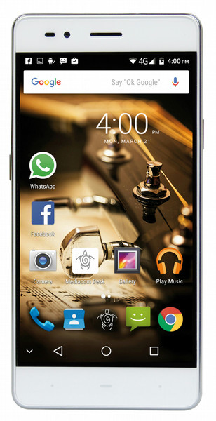Mediacom PhonePad Duo B500 Dual SIM 16GB Grau, Weiß Smartphone