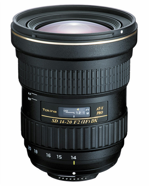 Tokina AF 14-20mm F2 SLR Ultra-wide lens Schwarz