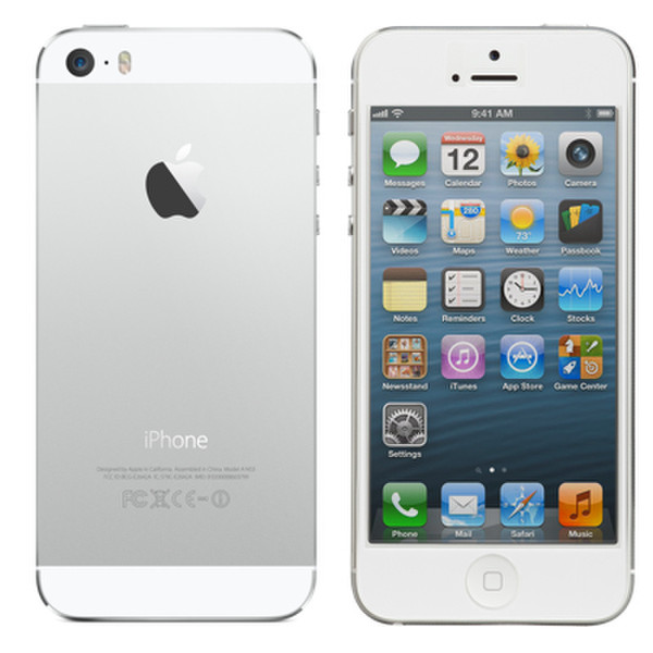 Forza Refurbished Apple iPhone 5 Одна SIM-карта 4G 16ГБ Cеребряный, Белый смартфон