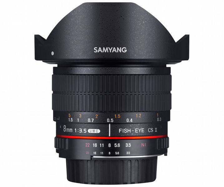 Samyang 8mm F3.5 UMC Fish-Eye CS II SLR Wide lens Black