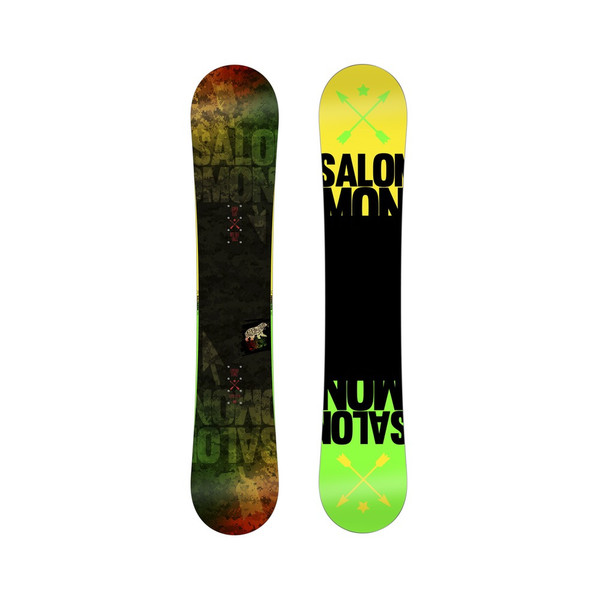 Salomon PULSE Unisex Flat Black,Green,Yellow snowboard