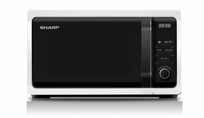 Sharp Home Appliances R-243W Настольный Обычная (соло) микроволновая печь 20л 800Вт Белый микроволновая печь